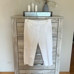 Rafaela - High Waist - Classic White Capri Pants - Size 12